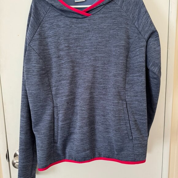 Columbia Women's Gray Hoodie with Pink Trim Pullover Size XL - Picture 4 of 14